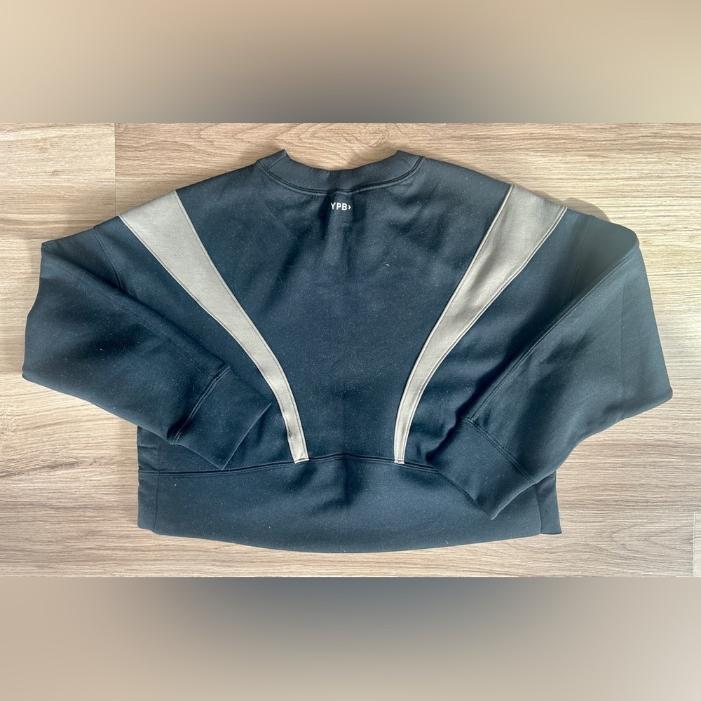 Abercrombie & Fitch YPB neoKNIT Mini Crew in Dune Colorblock Women’s Size Small - Picture 3 of 7
